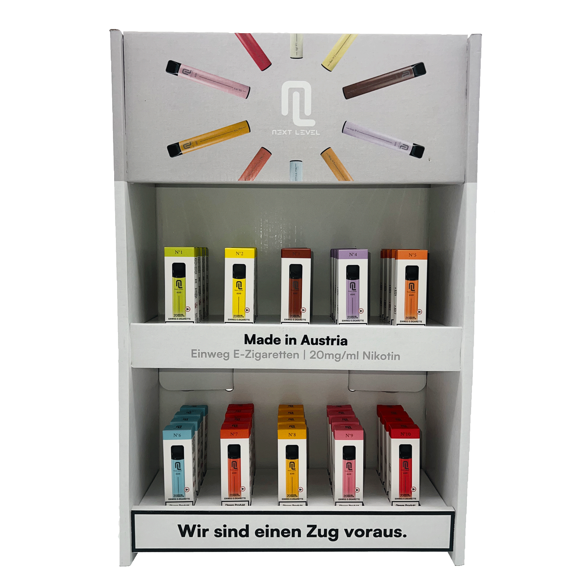 Aufsteller für E-Vapes